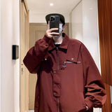 Unisex Baseball Jersey Vintage Star Zip Baseball Uniform Loose Casual Jacket