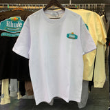 Rhude T Shirts Cotton Short Sleeves Men and Women