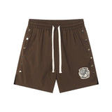 Wholesale saint vanity american washed & drilled short sleeve t-shirt & trendy shorts set for export