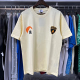 Rhude T Shirts Sunset Printing Cotton Casual Short Sleeve Men and Women