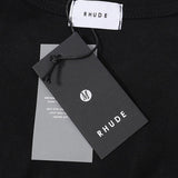 Rhude T Shirts Chevron Logo Repeat