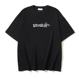 Spring/summer ow splatter graffiti arrow graphic crewneck short sleeve tee