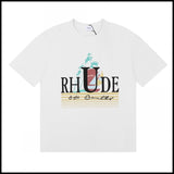 American trend rhu marlboro high definition printing de casual round neck short sleeve t-shirt export wholesale