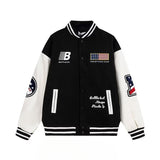 Unisex Baseball Jersey Vintage Baseball Jacket Men's Casual Loose Jacket
