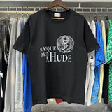 Rhude T Shirts Egyptian Pharaoh Print Cotton Casual Short Sleeves Men and Women