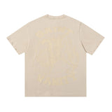 Wholesale saint vanity american washed & drilled short sleeve t-shirt & trendy shorts set for export