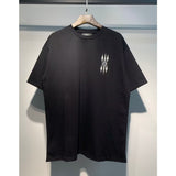 [gram] am peace dove flowing paint graffiti letter starry sky classic logo printing short sleeve couple t-shirt