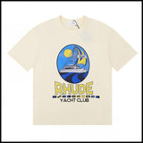 American trend rhu marlboro high definition printing de casual round neck short sleeve t-shirt export wholesale