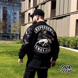 Unisex Baseball Jersey Spliced Baseball Suit Embroidered Loose Jacket