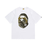 Cross-border wholesale summer classic ape camo lightning print cotton short sleeve t-shirt