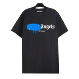 Correct version of pa beheaded bear short sleeves palm tree high street bat sleeves big logo letter on the back