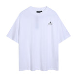 Wholesale foreign trade amir washed distressed tiger head number & letter logo short sleeve t-shirt