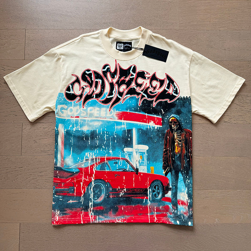 Godspeed T-Shirt Retro Fantasy Pattern