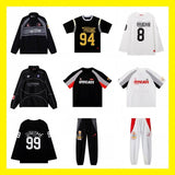 Ducati soccer jersey collaboration: printed football t-shirt & relaxed fit tracksuit set