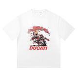 Ducati soccer jersey collaboration: printed football t-shirt & relaxed fit tracksuit set