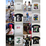 Cough syrup short-sleeved high-quality pure cotton round neck t-shirt fashionprinting breathable short-sleeved summer