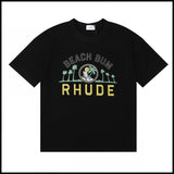 American trend rhu marlboro high definition printing de casual round neck short sleeve t-shirt export wholesale