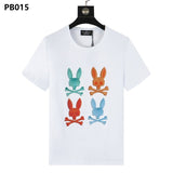 Psy wholesale american cho bunt-shirt colorful skull rabbit gradient letterprintingcouple short