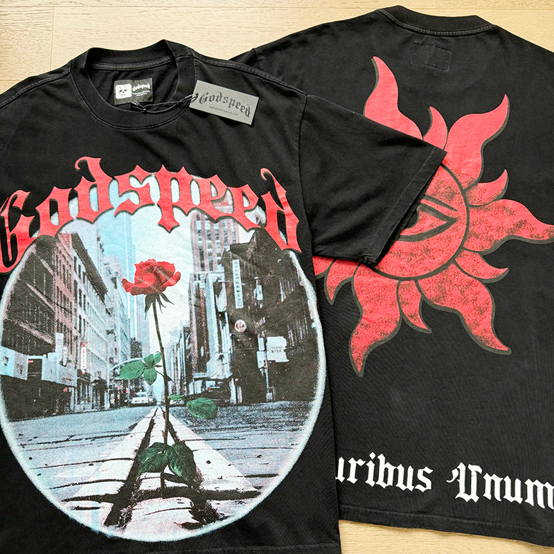 Godspeed T-Shirt Retro Fantasy Pattern