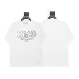 Mm series export wholesale margiela simple style digital four-corner mark couple short-sleeved t-shirtpure cotton high quality