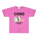 Casablanca T Shirts Fashion Print Street