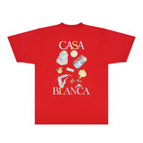 Casablanca T Shirts Fashion Print Street