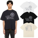 Rhude T Shirts Egyptian Pharaoh Print Cotton Casual Short Sleeves Men and Women