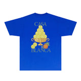 Casablanca T Shirts Fashion Print Street