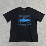 Wholesale foreign trade alcatraz basic series short-sleeve corteiz phantom letter logo print t-shirt