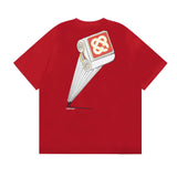 casa casablanca short-sleeved fantasy door letter logo printingstylish round neck short-sleeved t-shirt