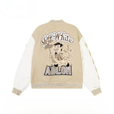Unisex Baseball Jersey Spring and Autumn Vintage Loose Jacket