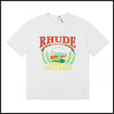 American trend rhu marlboro high definition printing de casual round neck short sleeve t-shirt export wholesale