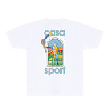 Casablanca T Shirts Fashion Print Street