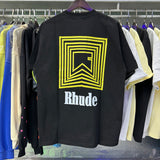 Rhude T Shirts Chevron Logo Repeat