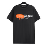 wholesale pa angel coconut tree flame letter logo graffiti paint short-sleeved t-shirt