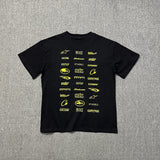Wholesale foreign trade corteiz devil's island letter logo print short sleeve fog high street couple oversized t-shirt