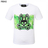 Psy wholesale american cho bunt-shirt colorful skull rabbit gradient letterprintingcouple short