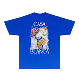 Casablanca T Shirts Fashion Print Street