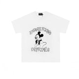 Erd: brooding rich kid - american retro portrait print rock 'n' roll hip-hop pocket oversized short sleeve tee