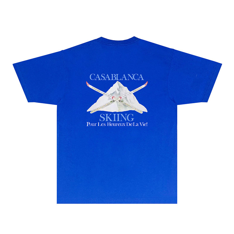 Casablanca T Shirts Fashion Print Street