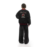 Unisex Baseball Jersey Embroidered Leather Sleeves Baseball Uniform
