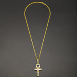 Jewelry Diamond Ancient Egyptian Anhe Key Pendant Crosses Egypt Pieces Ankh