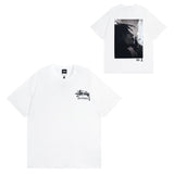Summer running volume stussy short-sleeved t-shirt dice black eight ice cream comfy basics american couple summer t