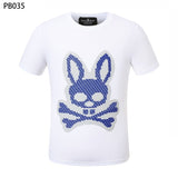 Psy wholesale american cho bunt-shirt colorful skull rabbit gradient letterprintingcouple short