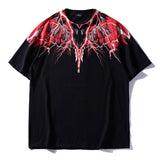 Marcelo classic phantom wings t-shirt - colorful feather lightning blade design - perfect for couples (mb short sleeve)