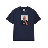Wholesale export sup streetwear letter print 100% cotton t-shirt - relaxed fit, crew neck, short sleeve