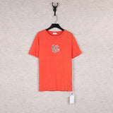 Correct version offow rainbow gradient arrow twill cashew flower graffiti short-sleeved t-shirt