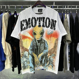 wholesale american trend mixed emotion alien octopus hot diamond angel short-sleeved couple full print