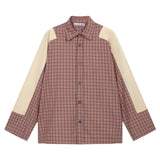 Cross-border insa washed and distressed old letter printing high street long-sleeved loose couple