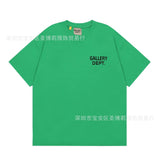 American classic series high street gall retro basic letter d print short sleeve t-shirt
